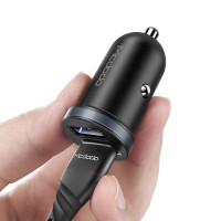 Mcdodo KFZ Ladegerät Autoladegerät Zigarettenanzünder 2X USB 2,4A Ladeadapter kompatibel mit Smartphones & Tablet in Schwarz