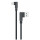 Sunnix 1,2m Softtouch USB Typ C / iOS Lightning / Micro-USB Ladekabel Datenkabel Kabel Ladegerät Schwarz Micro-USB Blau Schwarz Lightning (iOS)