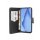 cofi1453® Buch Tasche "Fancy" kompatibel mit HUAWEI P40 LITE Handy Hülle Etui Brieftasche Schutzhülle mit Standfunktion, Kartenfach Schwarz