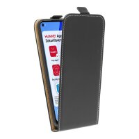 cofi1453® Flip Case kompatibel mit HUAWEI P40 LITE Handy Tasche vertikal aufklappbar Schutzhülle Klapp Hülle Schwarz