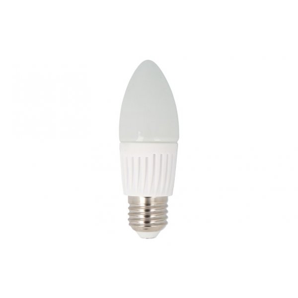 LED | E27 C37 | Leuchtmittel | Lampe | Birne | Leuchte | Beleuchtung | Form: Kerze | 7W | 630 Lumen | Dimmbar | warmweiß