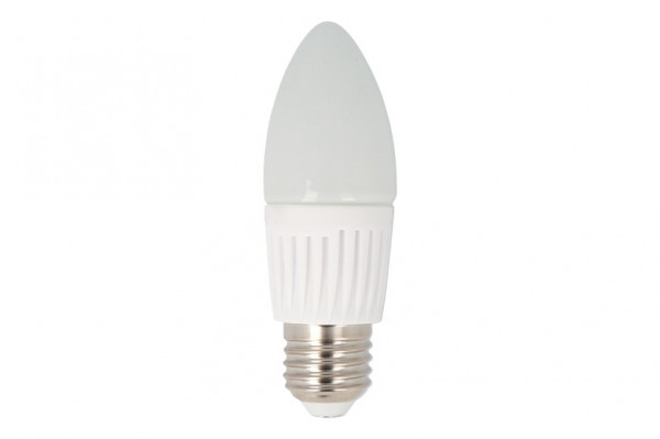 5x LED | E27 C37 | Leuchtmittel | Lampe | Birne | Leuchte | Beleuchtung | Form: Kerze | 7W | 630 Lumen | Dimmbar | warmweiß