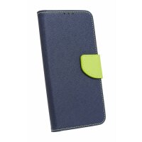 cofi1453® Buch Tasche "Fancy" kompatibel mit Huawei P40 Handy Hülle Etui Brieftasche Schutzhülle mit Standfunktion, Kartenfach Blau-Grün