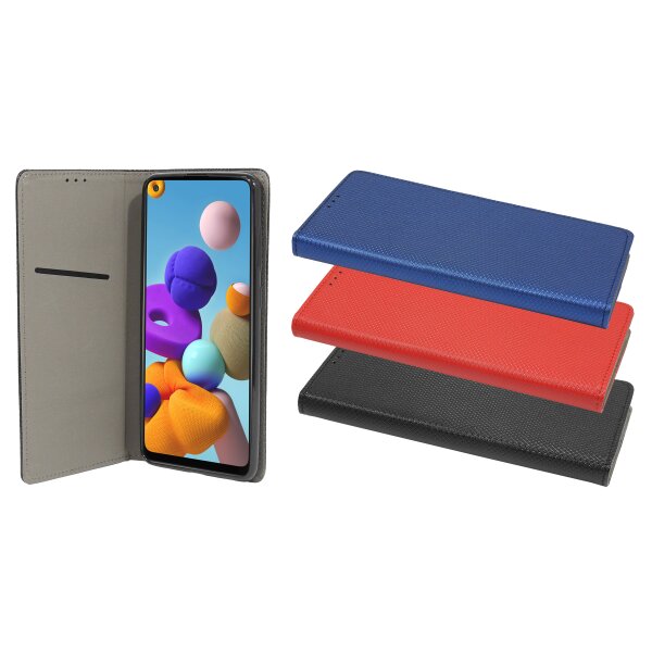 cofi1453 Buch Tasche "Smart" kompatibel mit SAMSUNG GALAXY A21S ( A217F ) Handy Hülle Etui Brieftasche Schutzhülle mit Standfunktion, Kartenfach