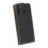 cofi1453® Flip Case kompatibel mit Samsung Galaxy A21 (A215F) Handy Tasche vertikal aufklappbar Schutzhülle Klapp Hülle Schwarz