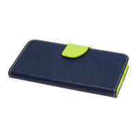 cofi1453® Buch Tasche "Fancy" kompatibel mit HUAWEI P40 LITE Handy Hülle Etui Brieftasche Schutzhülle mit Standfunktion, Kartenfach Blau-Grün