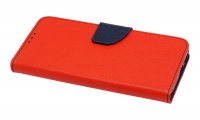 cofi1453® Buch Tasche "Fancy" kompatibel mit HUAWEI P40 PRO Handy Hülle Etui Brieftasche Schutzhülle mit Standfunktion, Kartenfach Rot-Blau