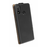 cofi1453® Flip Case kompatibel mit HUAWEI P SMART 2020 Handy Tasche vertikal aufklappbar Schutzhülle Klapp Hülle Schwarz