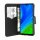 cofi1453® Buch Tasche "Fancy" kompatibel mit HUAWEI P SMART 2020 Handy Hülle Etui Brieftasche Schutzhülle mit Standfunktion, Kartenfach Schwarz