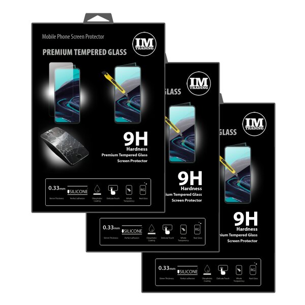 cofi1453 3X Panzer Schutz Glas 9H Tempered Glass Display Schutz Folie Display Glas Screen Protector kompatibel mit Oppo Reno 2