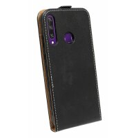 cofi1453® Flip Case kompatibel mit HUAWEI Y6P Handy Tasche vertikal aufklappbar Schutzhülle Klapp Hülle Schwarz