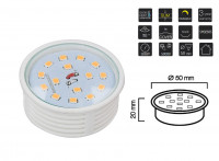 5W Ultraslim LED Einbauleuchte 400lm 20mm Höhe 230V Ø50mm Einbaustrahler Dimmbar