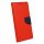 cofi1453® Buch Tasche "Fancy" kompatibel mit SAMSUNG GALAXY A21s (A217F) Handy Hülle Etui Brieftasche Schutzhülle mit Standfunktion, Kartenfach Rot-Blau
