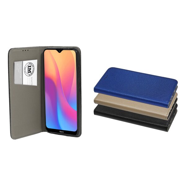 cofi1453® Buch Tasche "Smart" kompatibel mit XIAOMI REDMI 8A Handy Hülle Etui Brieftasche Schutzhülle mit Standfunktion, Kartenfach