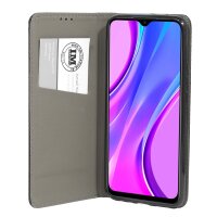 cofi1453® Buch Tasche "Smart" kompatibel mit XIAOMI REDMI 9 Handy Hülle Etui Brieftasche Schutzhülle mit Standfunktion, Kartenfach