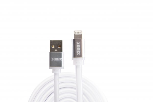 rgSunnix 1,2m Softtouch USB iOS Ladekabel Datenkabel Kabel Ladegerät in Weiß