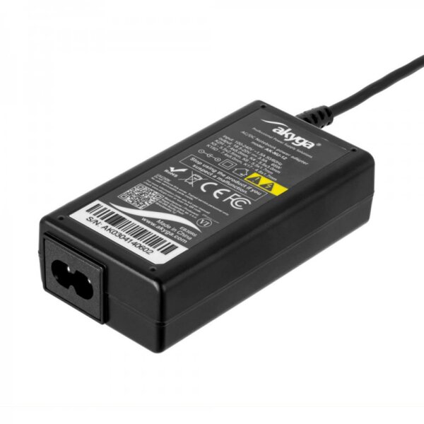 AKYGA Universal Notebook Netzteil Laptop Ladegerät Akku Ersatz Netzadapter Adapter 65W AK-NU-12 6 Stecker 1,2m