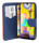cofi1453® Buch Tasche "Fancy" kompatibel mit SAMSUNG GALAXY M31 (M315F) Handy Hülle Etui Brieftasche Schutzhülle mit Standfunktion, Kartenfach Rot-Blau