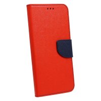 cofi1453® Buch Tasche "Fancy" kompatibel mit XIAOMI MI 10 LITE Handy Hülle Etui Brieftasche Schutzhülle mit Standfunktion, Kartenfach Rot-Blau