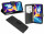 cofi1453® Buch Tasche "Fancy" kompatibel mit SAMSUNG GALAXY M11 (M115F) Handy Hülle Etui Brieftasche Schutzhülle mit Standfunktion, Kartenfach Schwarz