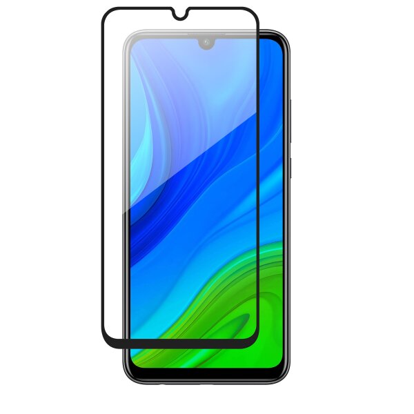 cofi1453® 5D Schutz Glas Folie kompatibel mit HUAWEI P SMART 2020 Curved Panzer Folie Vollständig Klebend und Abdeckung