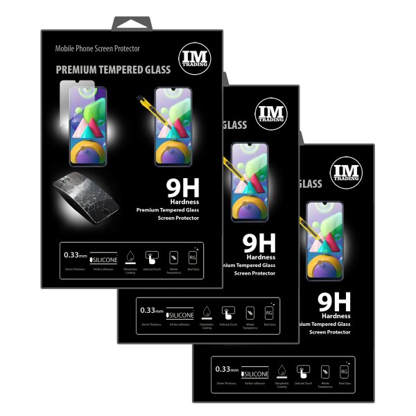 cofi1453 3X Panzer Schutz Glas 9H Tempered Glass Display Schutz Folie Display Glas Screen Protector kompatibel mit Samsung Galaxy M21 (M215F)