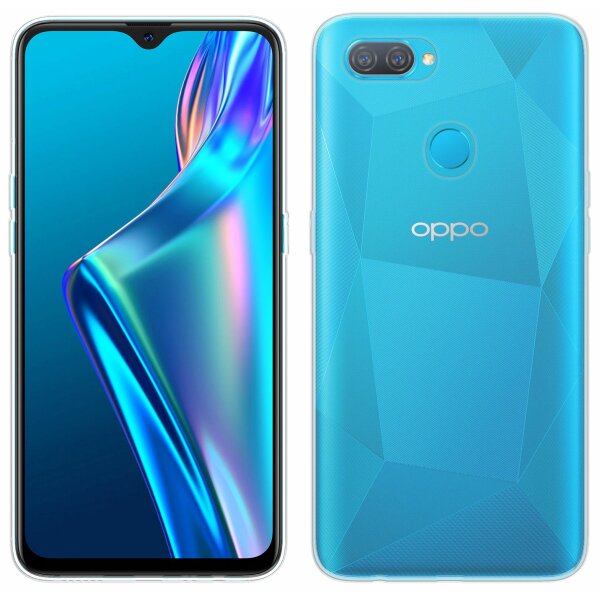 cofi1453® Silikon Hülle Basic kompatibel mit Oppo A12 Case TPU Soft Handy Cover Schutz Transparent