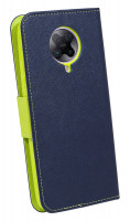 cofi1453® Buch Tasche "Fancy" kompatibel mit XIAOMI POCO F2 PRO Handy Hülle Etui Brieftasche Schutzhülle mit Standfunktion, Kartenfach Blau-Grün