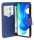cofi1453® Buch Tasche "Fancy" kompatibel mit XIAOMI POCO F2 PRO Handy Hülle Etui Brieftasche Schutzhülle mit Standfunktion, Kartenfach Rot-Blau