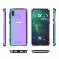 cofi1453® Panzerhülle Bumper Wozinsky SchutzHülle kompatibel mit Samsung Galaxy A20e (A202F) Silikon Hülle Zubehör Tasche Panzerschale Panzer in Transparent