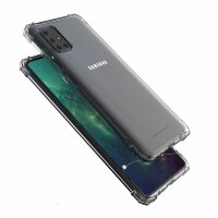 cofi1453® Panzerhülle Bumper Wozinsky SchutzHülle kompatibel mit Samsung Galaxy A51 (A515F) Silikon Hülle Zubehör Tasche Panzerschale Panzer in Transparent