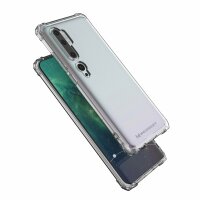 Panzerhülle Bumper Wozinksy Armor SchutzHülle kompatibel mit Xiaomi Mi Note 10 Pro Silikon Hülle Zubehör Tasche Panzerschale Panzer in Transparent