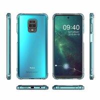 cofi1453® Panzerhülle Bumper Wozinsky Armor SchutzHülle kompatibel mit Xiaomi Redmi Note 9 Pro Silikon Hülle Zubehör Tasche Panzerschale Panzer in Transparent