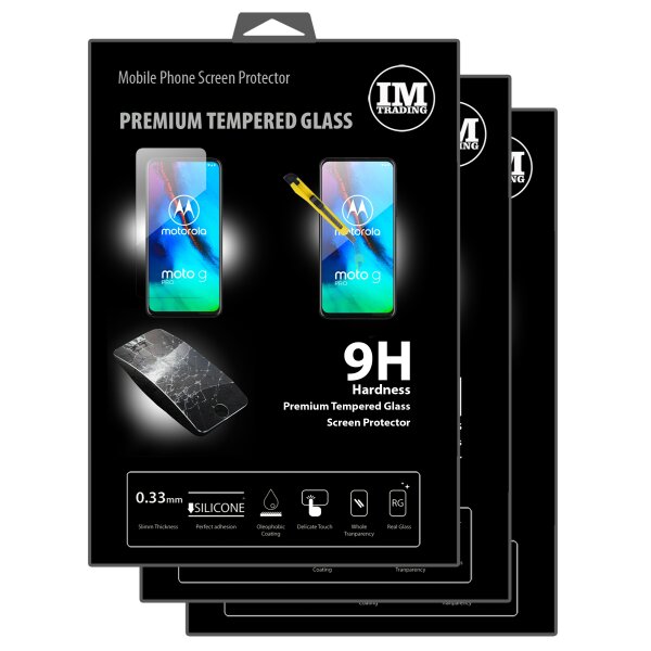 cofi1453 3X Panzer Schutz Glas 9H Tempered Glass Display Schutz Folie Display Glas Screen Protector kompatibel mit Motorola Moto G Pro