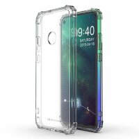 cofi1453® Panzerhülle Bumper Wozinksy Armor SchutzHülle kompatibel mit Huawei P40 Lite E Silikon Hülle Zubehör Tasche Panzerschale Panzer in Transparent