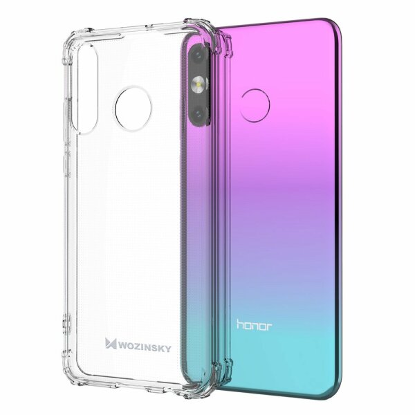 cofi1453® Panzerhülle Bumper Wozinksy Armor SchutzHülle kompatibel mit Huawei P30 Lite Silikon Hülle Zubehör Tasche Panzerschale Panzer in Transparent