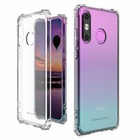 cofi1453® Panzerhülle Bumper Wozinksy Armor SchutzHülle kompatibel mit Huawei P30 Lite Silikon Hülle Zubehör Tasche Panzerschale Panzer in Transparent