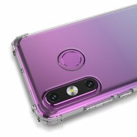 cofi1453® Panzerhülle Bumper Wozinksy Armor SchutzHülle kompatibel mit Huawei P30 Lite Silikon Hülle Zubehör Tasche Panzerschale Panzer in Transparent