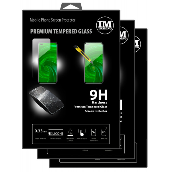 cofi1453 3X Panzer Schutz Glas 9H Tempered Glass Display Schutz Folie Display Glas Screen Protector kompatibel mit realme X50 Pro