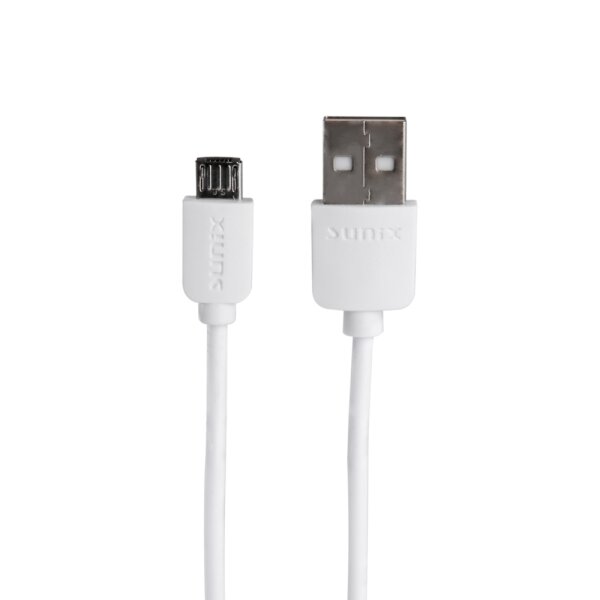 Sunix 2.1A Schnell Ladegerät Netzteil Dual Port 2x USB Reiseladegerät + 1.2M Micro-USB Ladekabel weiß