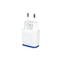 Sunix 2.1A Schnell Ladegerät Netzteil Dual Port 2x USB Reiseladegerät + 1.2M Micro-USB Ladekabel weiß