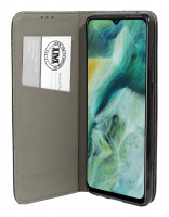 cofi1453® Buch Tasche "Fancy" kompatibel mit OPPO FIND X2 LITE Handy Hülle Etui Brieftasche Schutzhülle mit Standfunktion, Kartenfach Schwarz