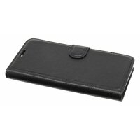 cofi1453® Buch Tasche "Fancy" kompatibel mit Alcatel 1B ( 2020 ) Handy Hülle Etui Brieftasche Schutzhülle mit Standfunktion, Kartenfach Schwarz