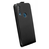 cofi1453® Flip Case kompatibel mit Alcatel 1S (2020) Handy Tasche vertikal aufklappbar Schutzhülle Klapp Hülle Schwarz