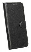 cofi1453® Buch Tasche "Fancy" kompatibel mit Alcatel 1S ( 2020 ) Handy Hülle Etui Brieftasche Schutzhülle mit Standfunktion, Kartenfach Schwarz