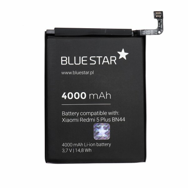 Bluestar Akku Ersatz kompatibel mit XIAOMI REDMI 5 PLUS 4000mAh Li-lon Austausch Batterie Accu BN44