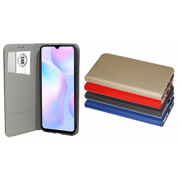 cofi1453® Buch Tasche "Smart" kompatibel mit XIAOMI REDMI 9A Handy Hülle Etui Brieftasche Schutzhülle mit Standfunktion, Kartenfach