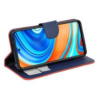 cofi1453® Buch Tasche "Fancy" kompatibel mit XIAOMI REDMI NOTE 9 PRO Handy Hülle Etui Brieftasche Schutzhülle mit Standfunktion, Kartenfach Rot