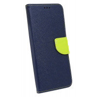 cofi1453® Buch Tasche "Fancy" kompatibel mit XIAOMI REDMI NOTE 9S Handy Hülle Etui Brieftasche Schutzhülle mit Standfunktion, Kartenfach Blau-Grün