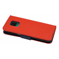 cofi1453® Buch Tasche "Fancy" kompatibel mit XIAOMI REDMI NOTE 9S Handy Hülle Etui Brieftasche Schutzhülle mit Standfunktion, Kartenfach Rot-Blau